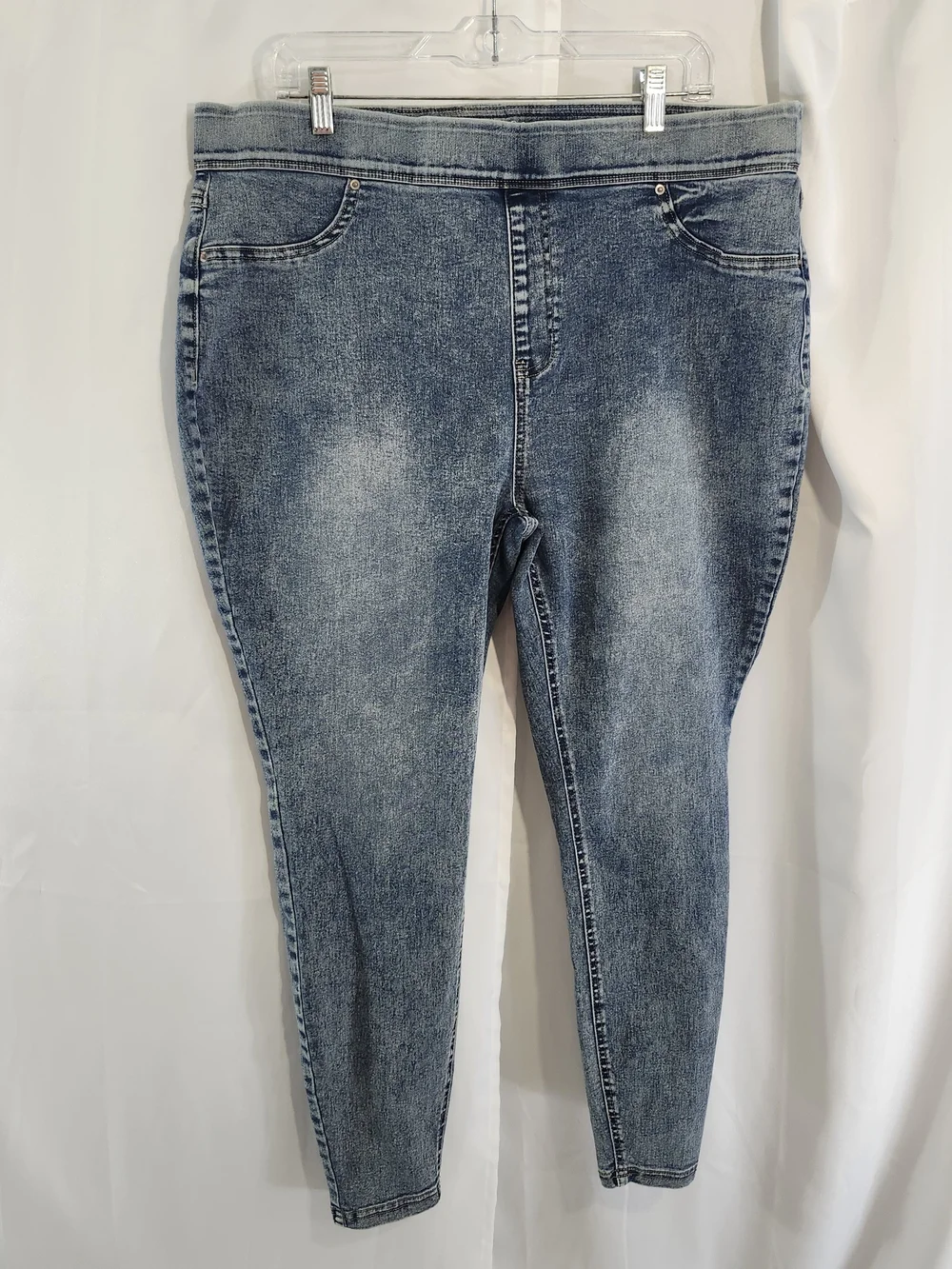 Terra & Sky Light Blue Wash Jeggings - Slim Fit